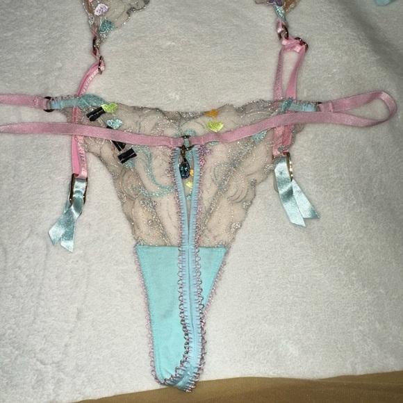 Honey Birdette Candy Aquamarine lingerie set!! - Picture 11 of 15